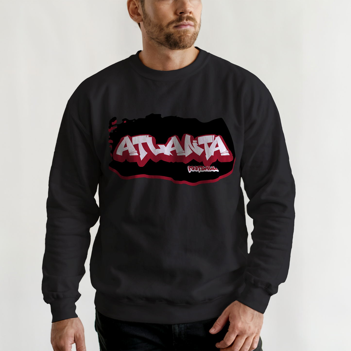 Atlanta Football Graffiti Crewneck