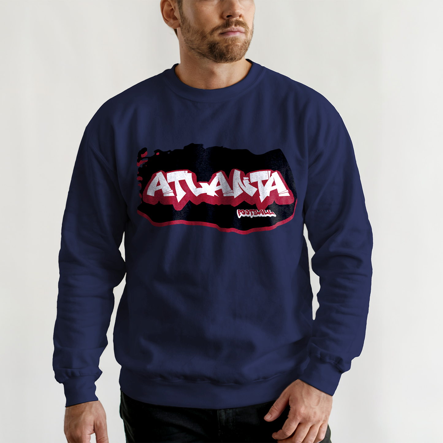 Atlanta Football Graffiti Crewneck