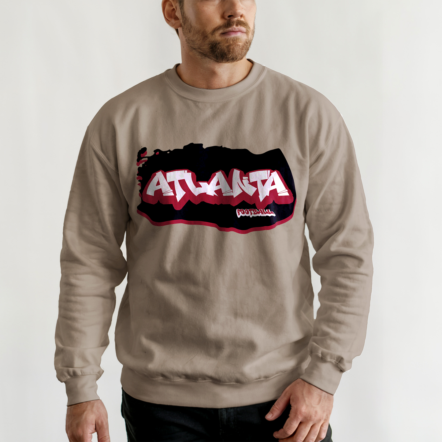 Atlanta Football Graffiti Crewneck