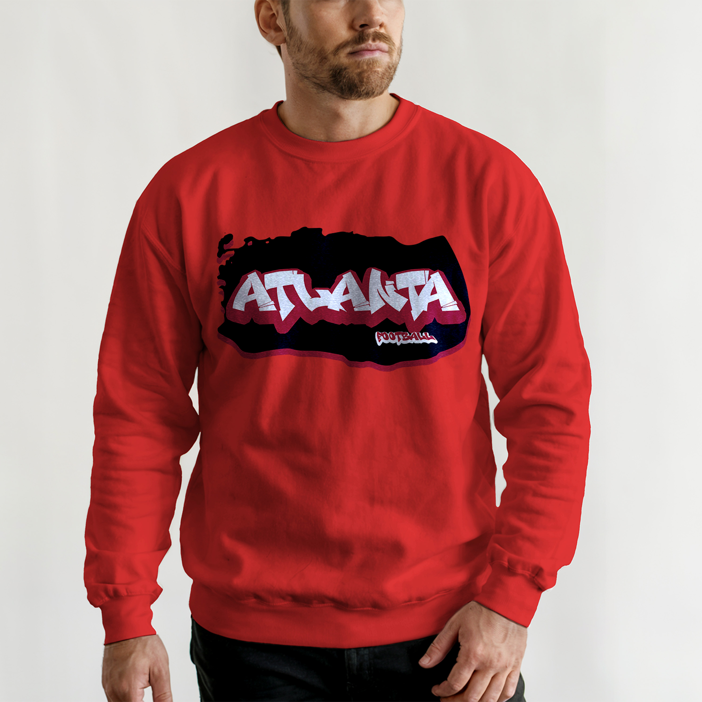 Atlanta Football Graffiti Crewneck