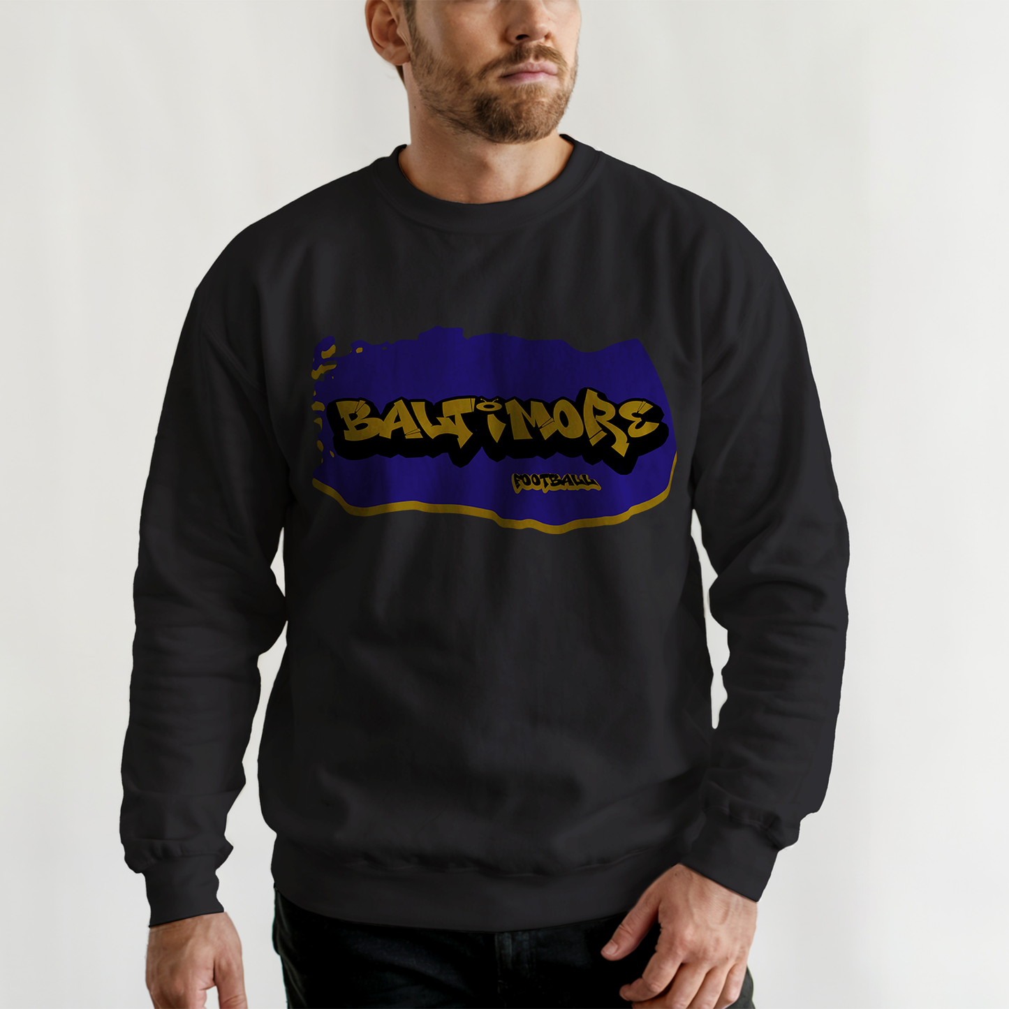Baltimore Football Graffiti Crewneck