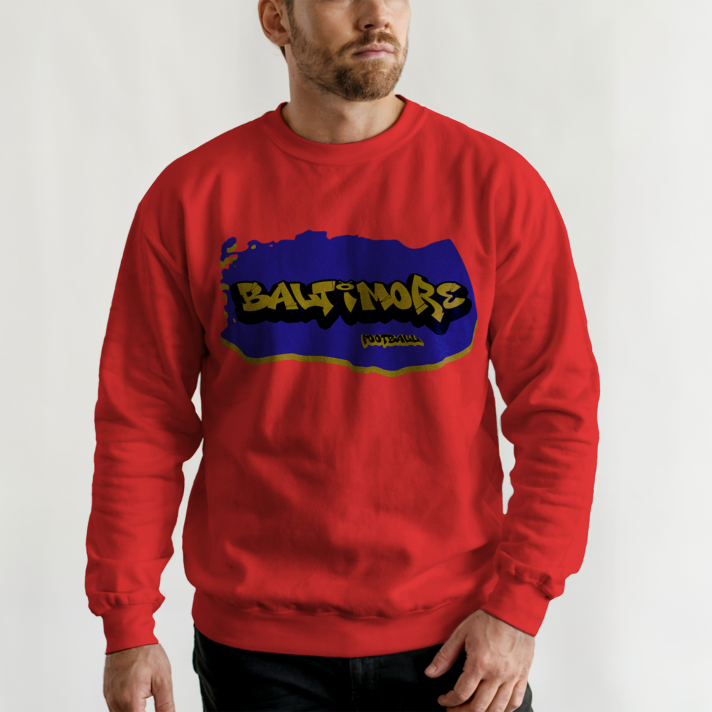 Baltimore Football Graffiti Crewneck