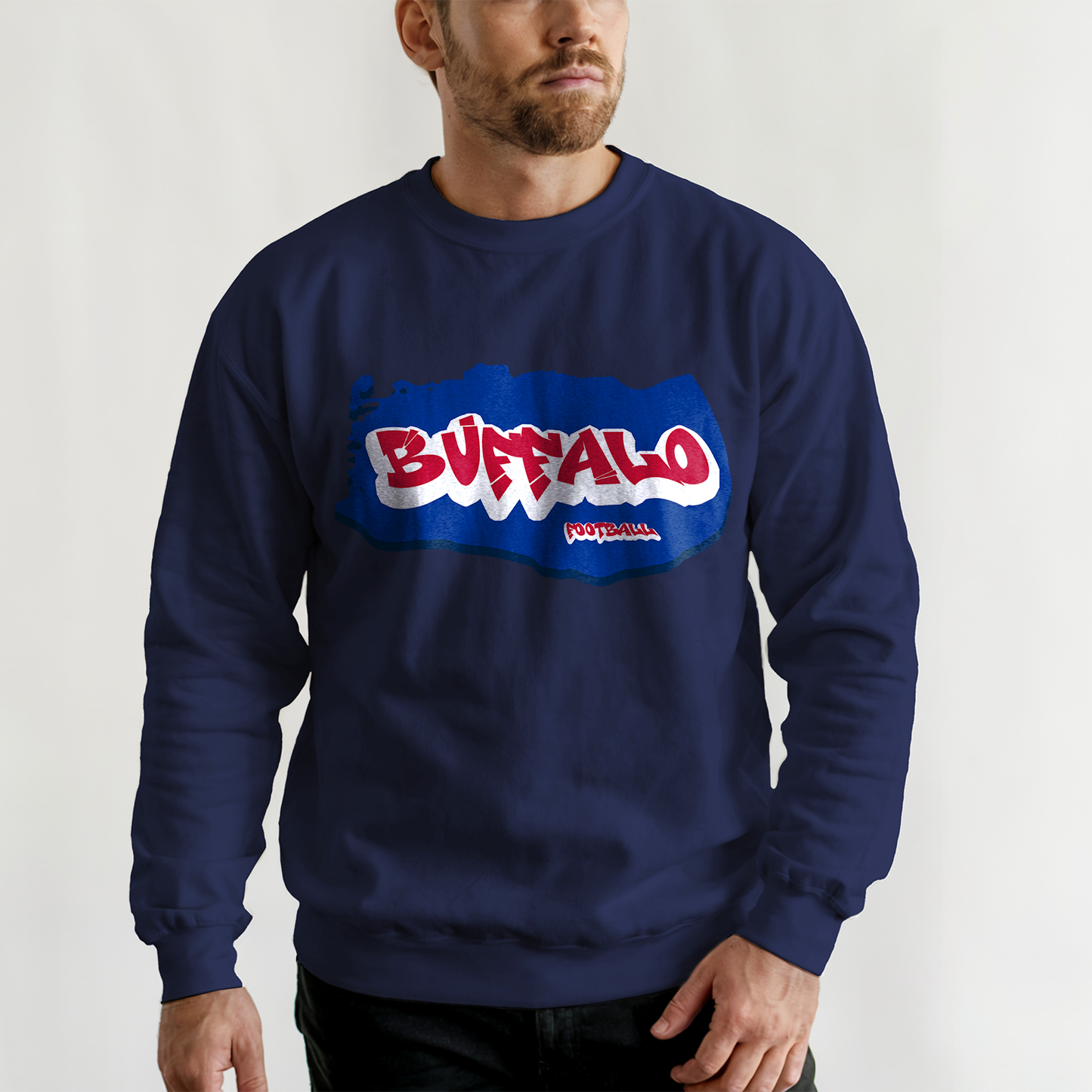 Buffalo Football Graffiti Crewneck