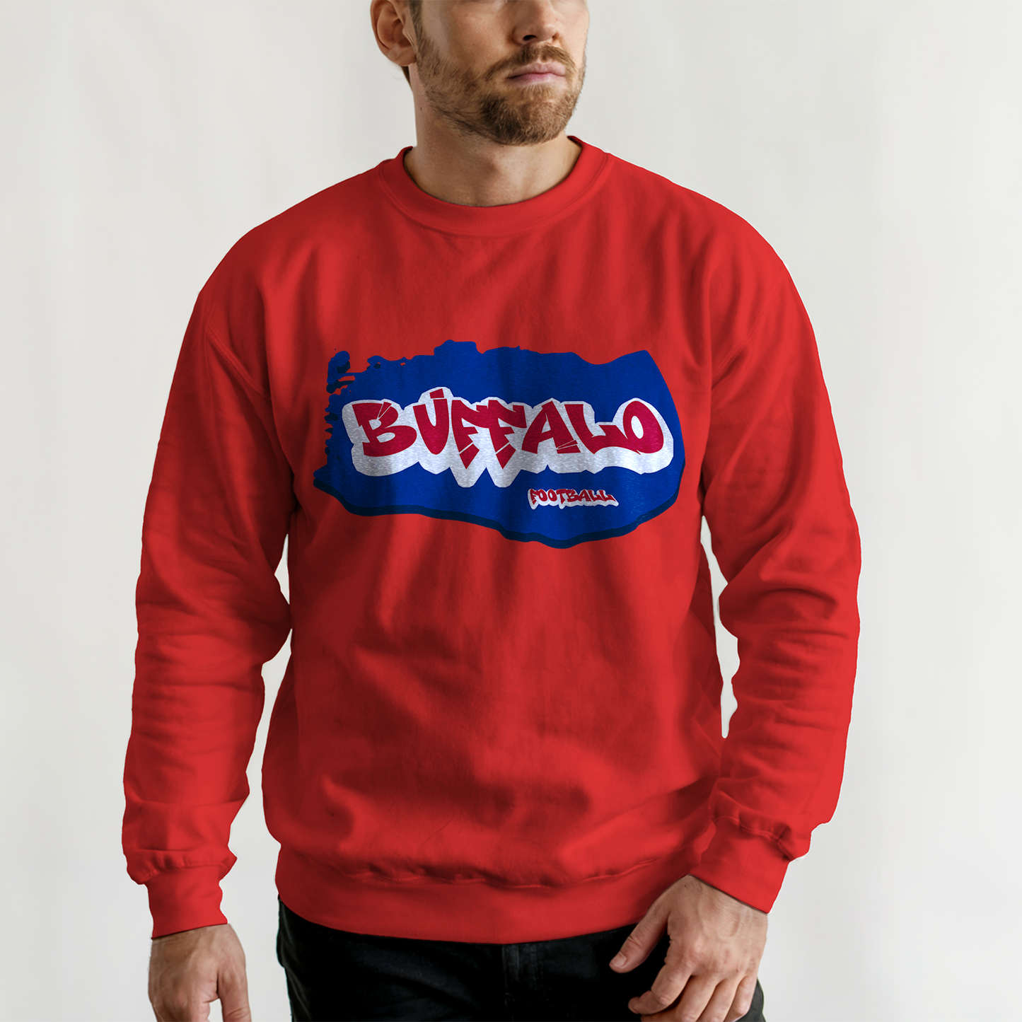 Buffalo Football Graffiti Crewneck