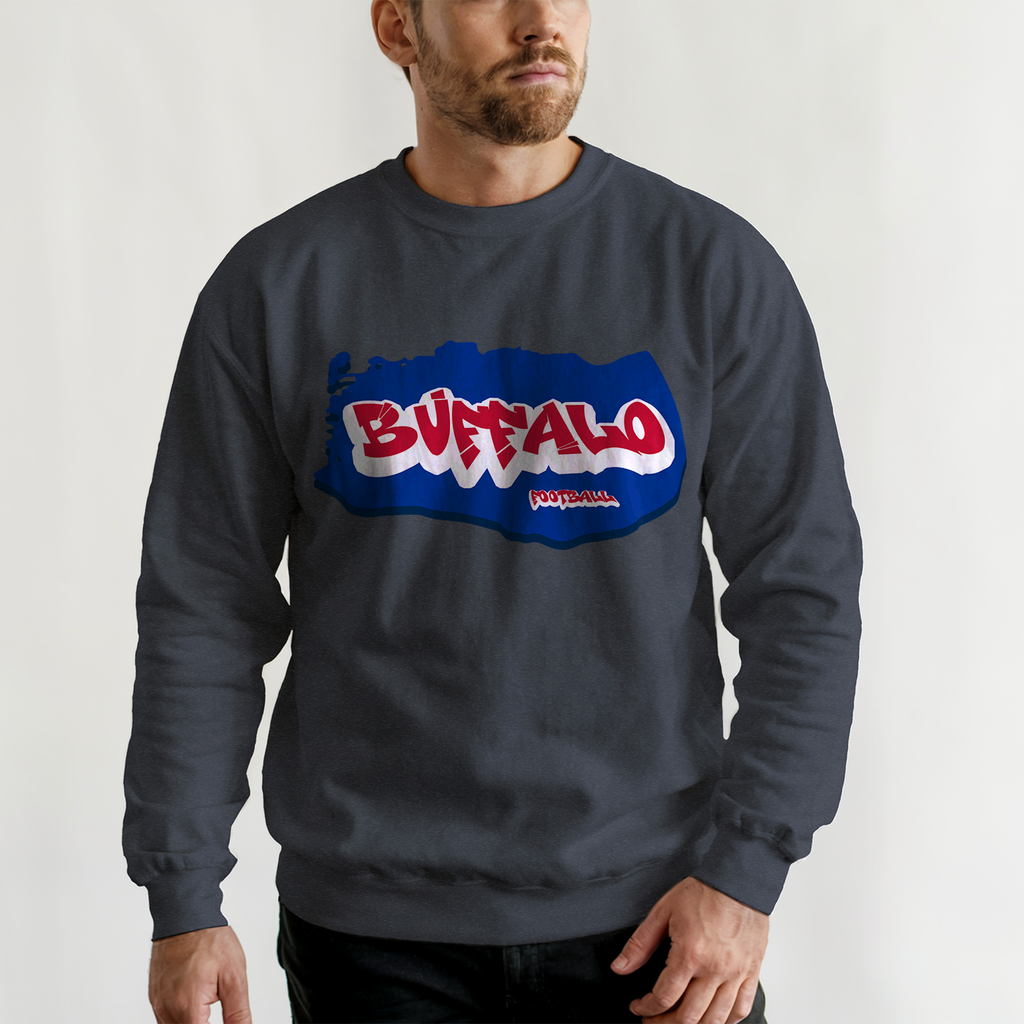 Buffalo Football Graffiti Crewneck