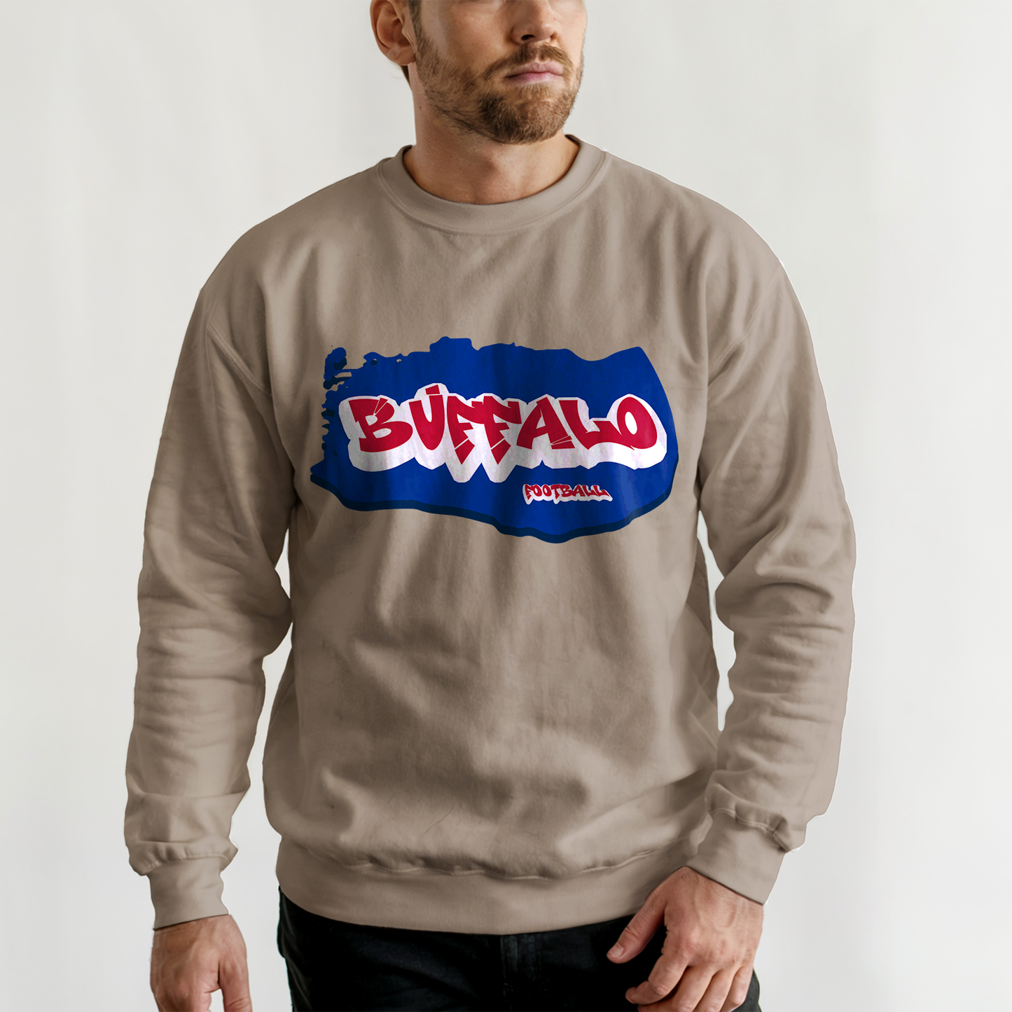 Buffalo Football Graffiti Crewneck