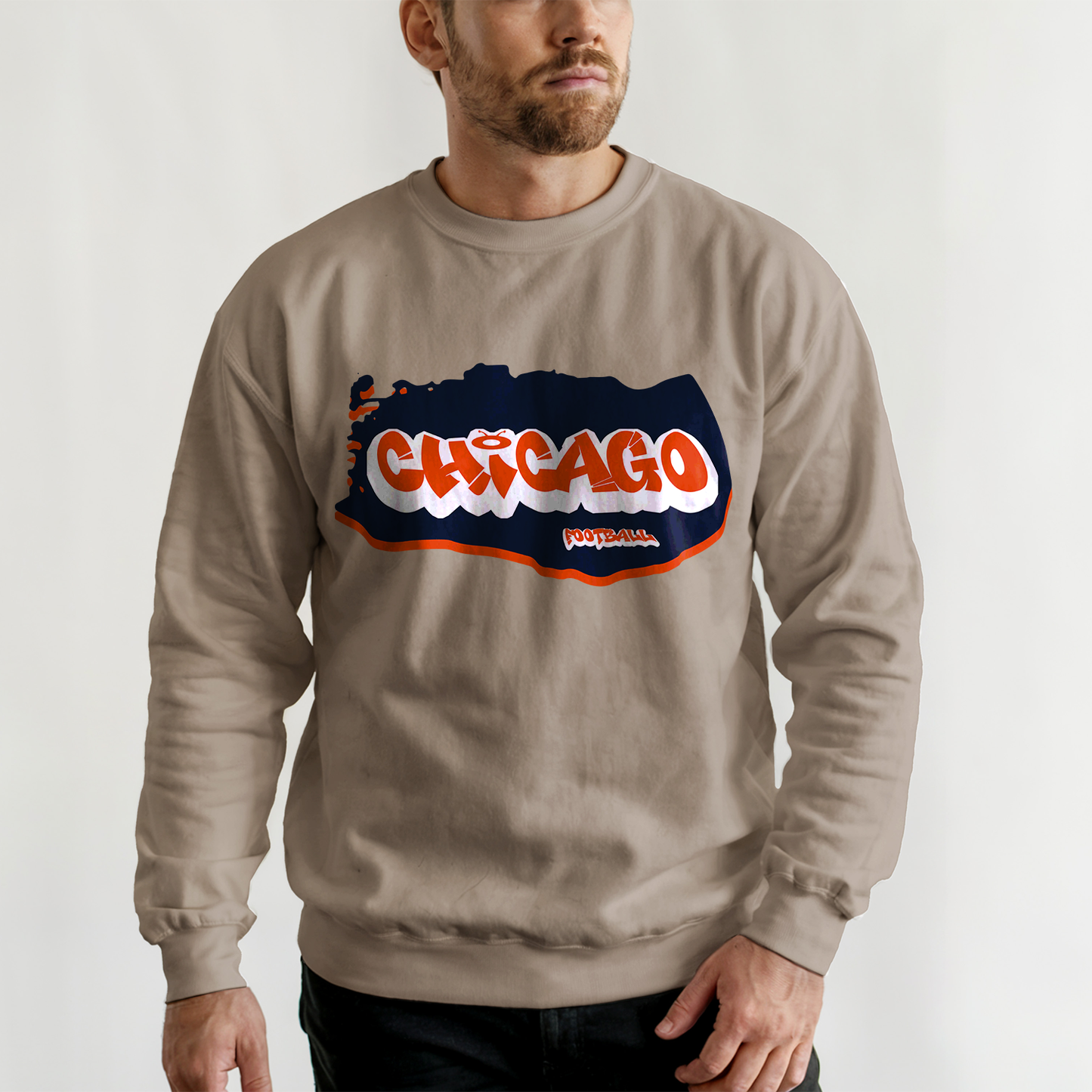 Chicago Football Graffiti Crewneck