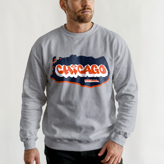 Chicago Football Graffiti Crewneck