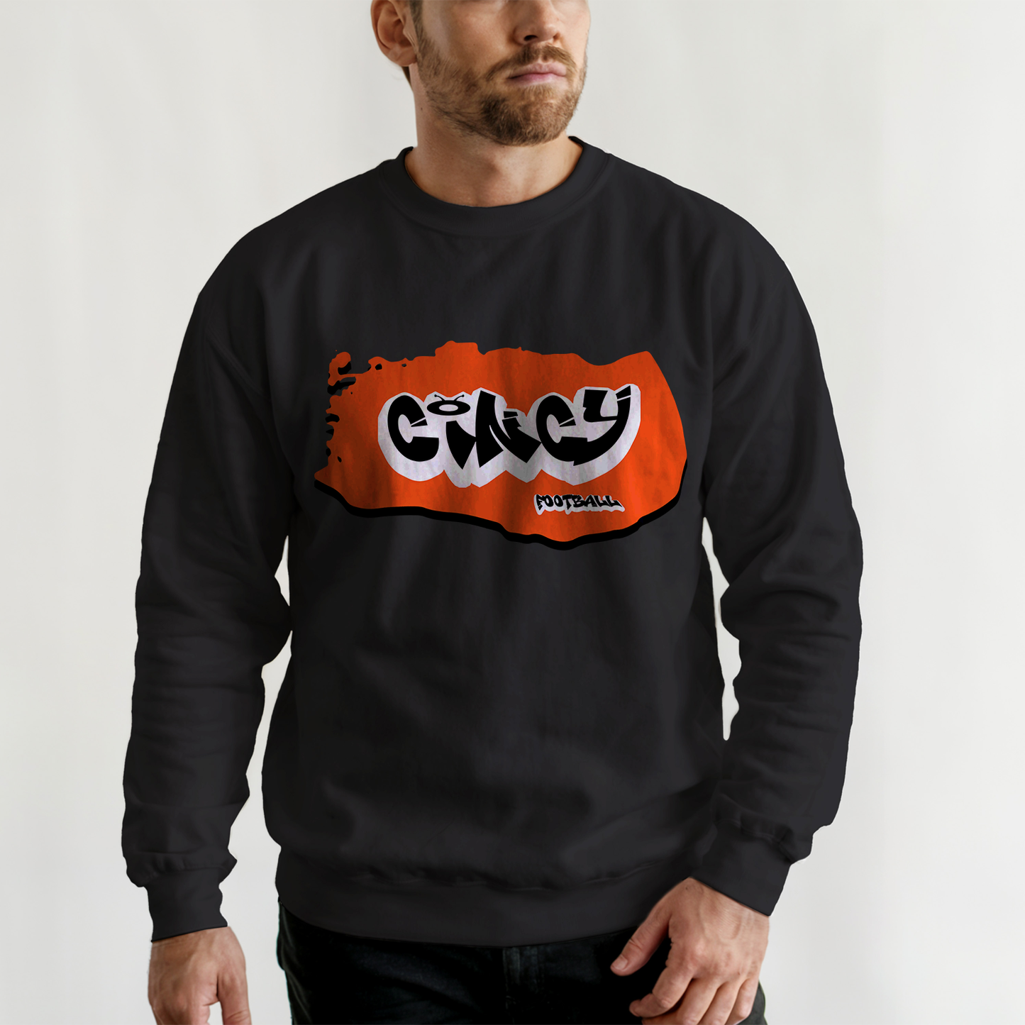 Cincinnati Football Graffiti Crewneck