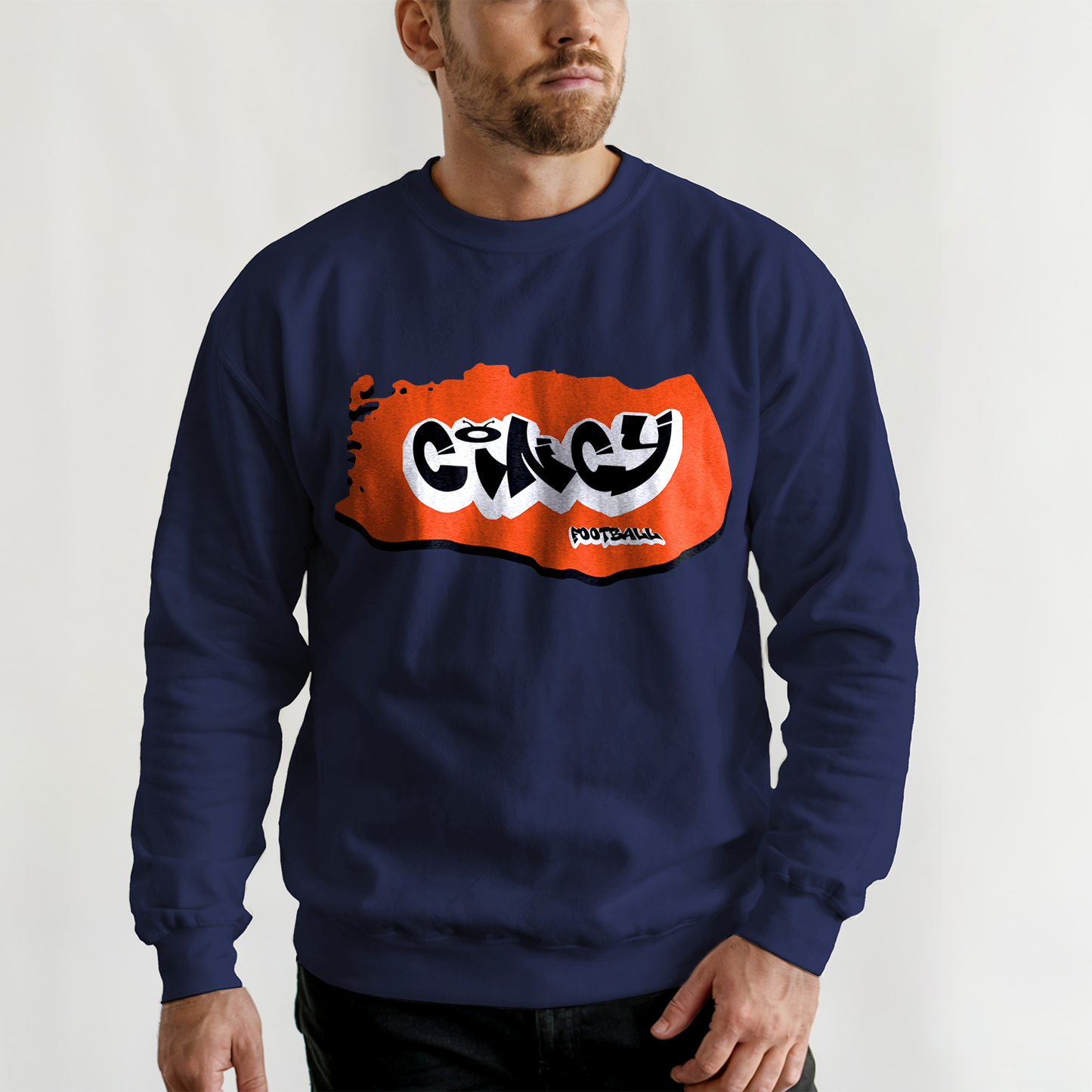 Cincinnati Football Graffiti Crewneck
