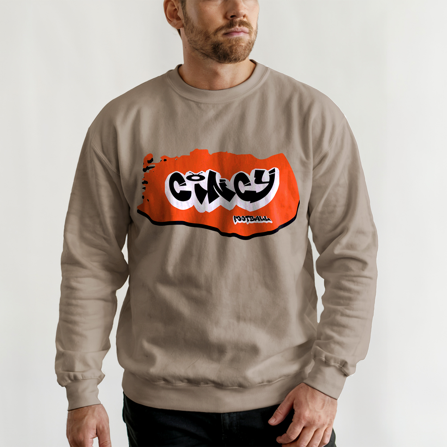 Cincinnati Football Graffiti Crewneck