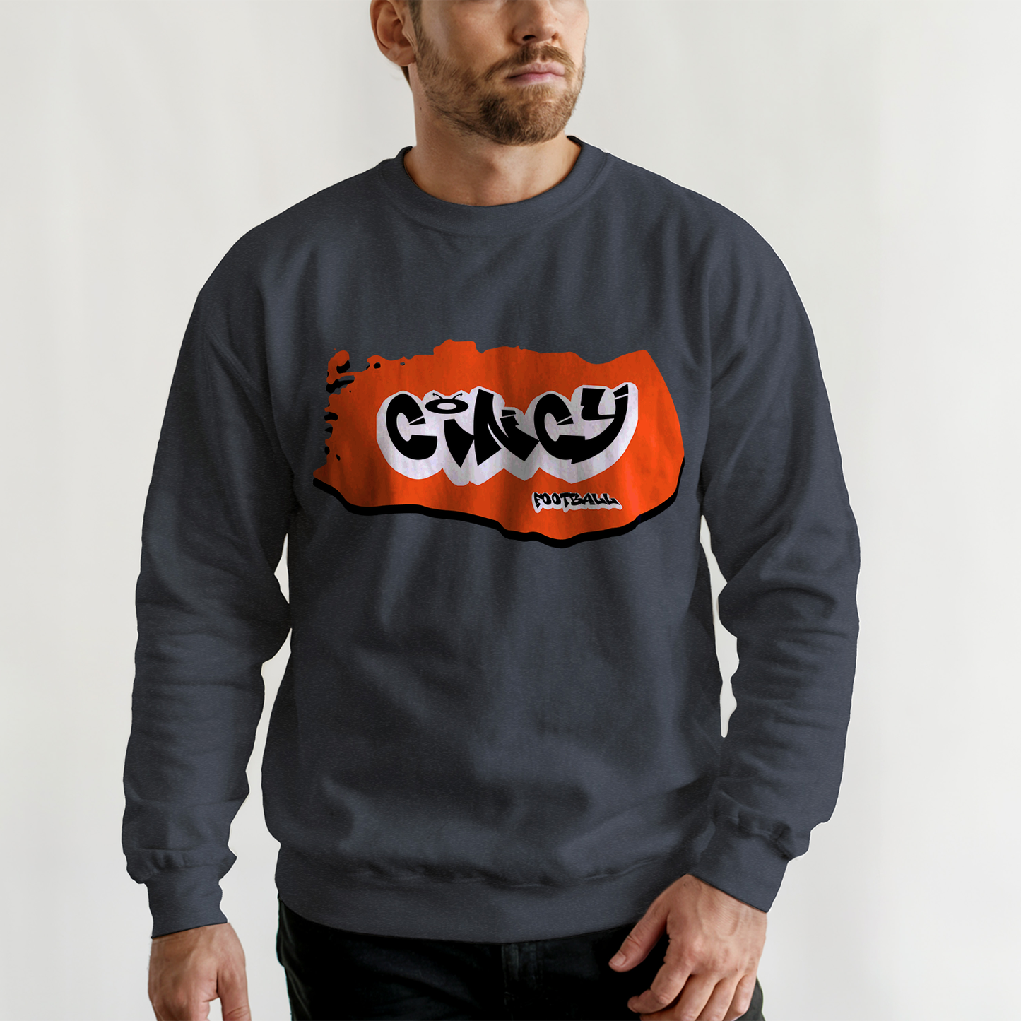 Cincinnati Football Graffiti Crewneck