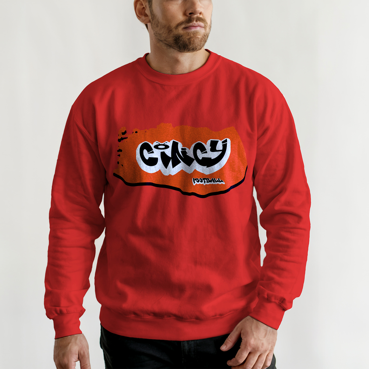 Cincinnati Football Graffiti Crewneck