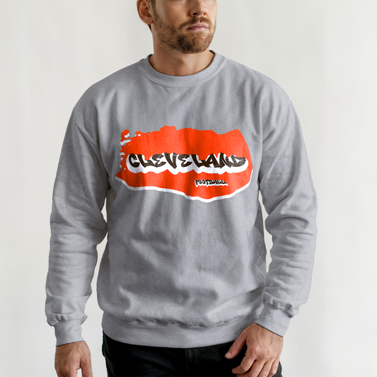 Cleveland Football Graffiti Crewneck