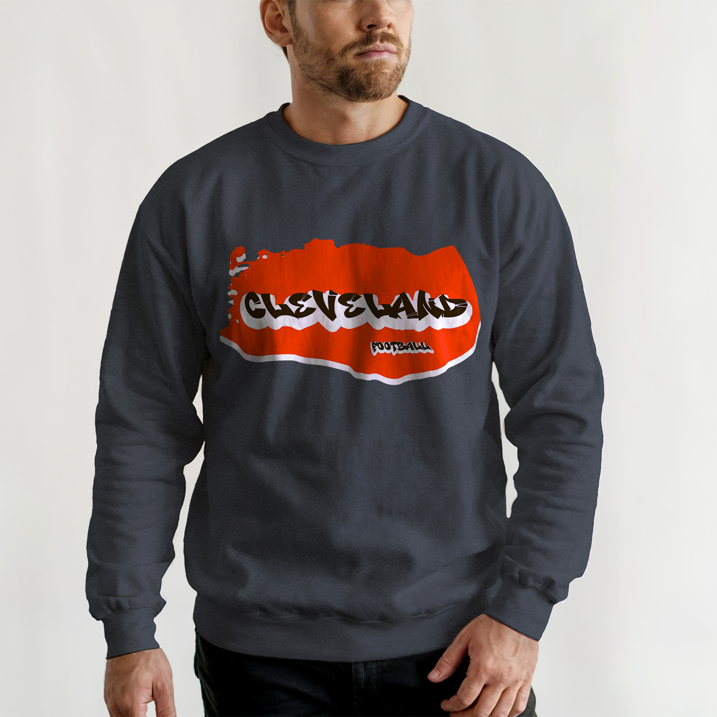 Cleveland Football Graffiti Crewneck