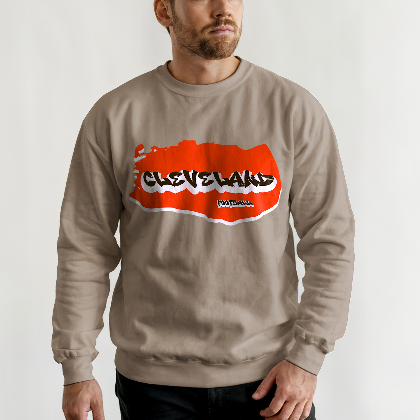 Cleveland Football Graffiti Crewneck