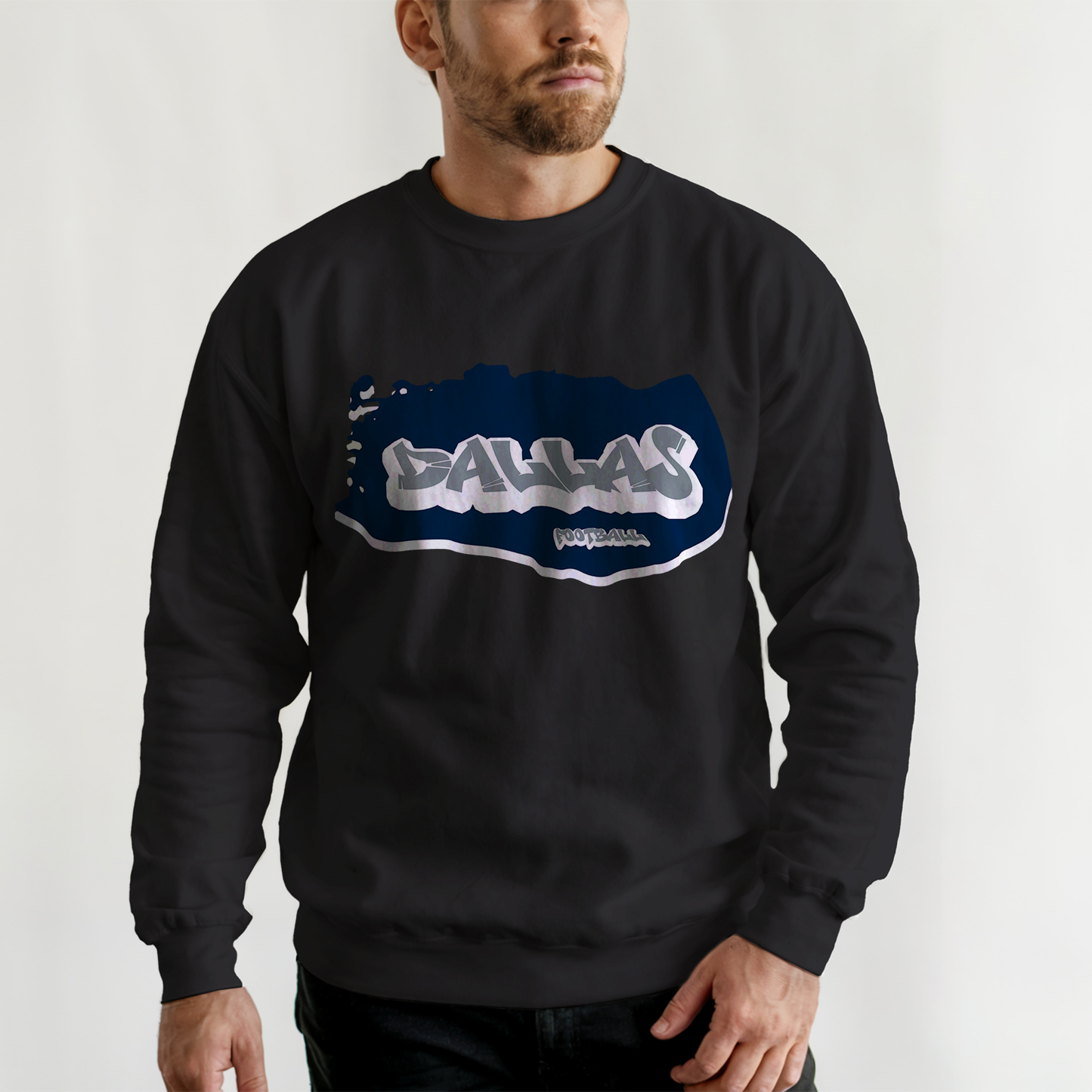 Dallas Football Graffiti Crewneck