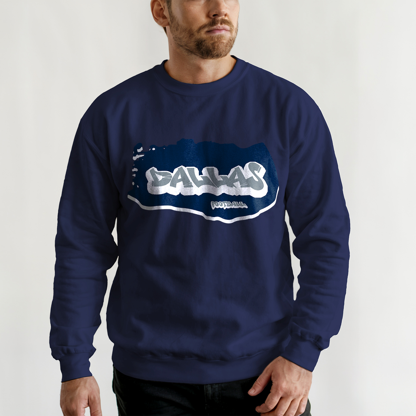 Dallas Football Graffiti Crewneck