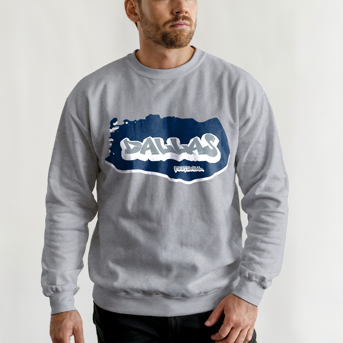 Dallas Football Graffiti Crewneck