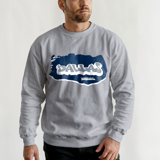 Dallas Football Graffiti Crewneck