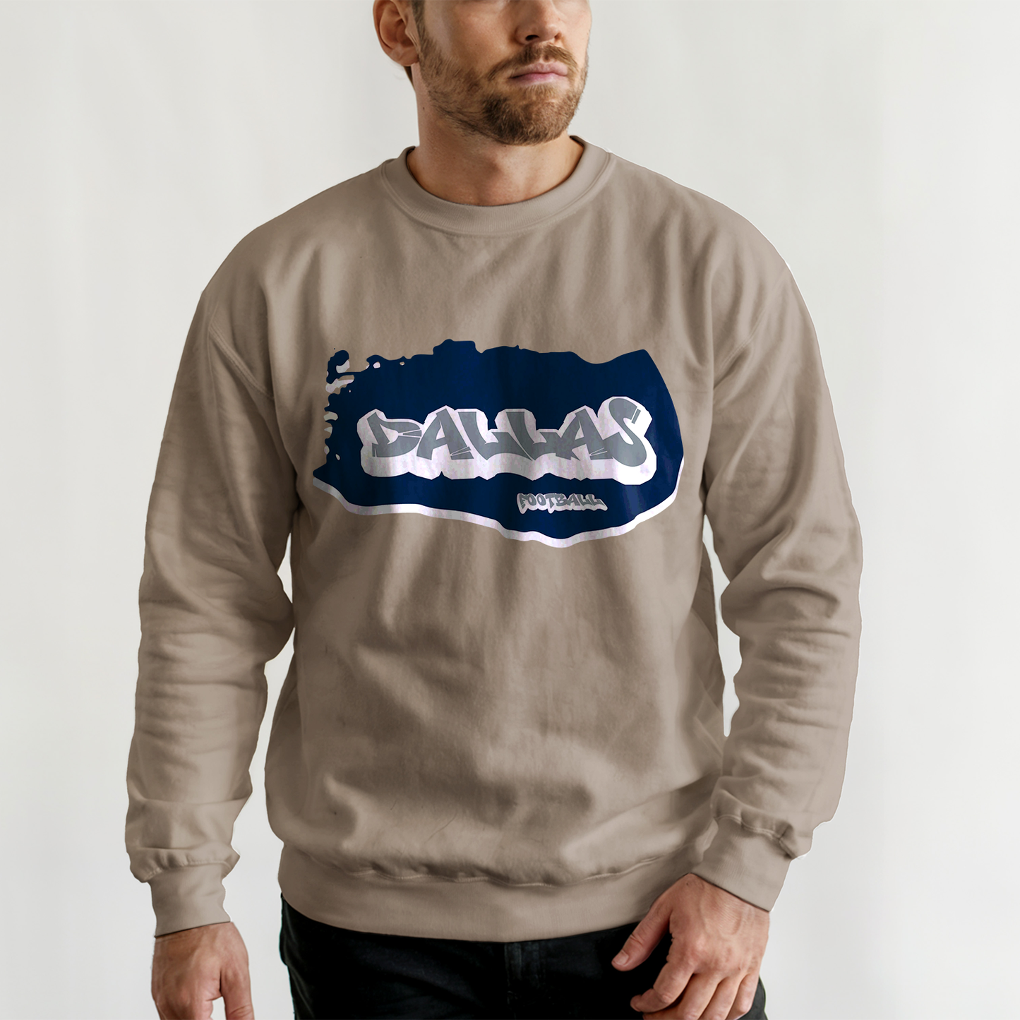 Dallas Football Graffiti Crewneck