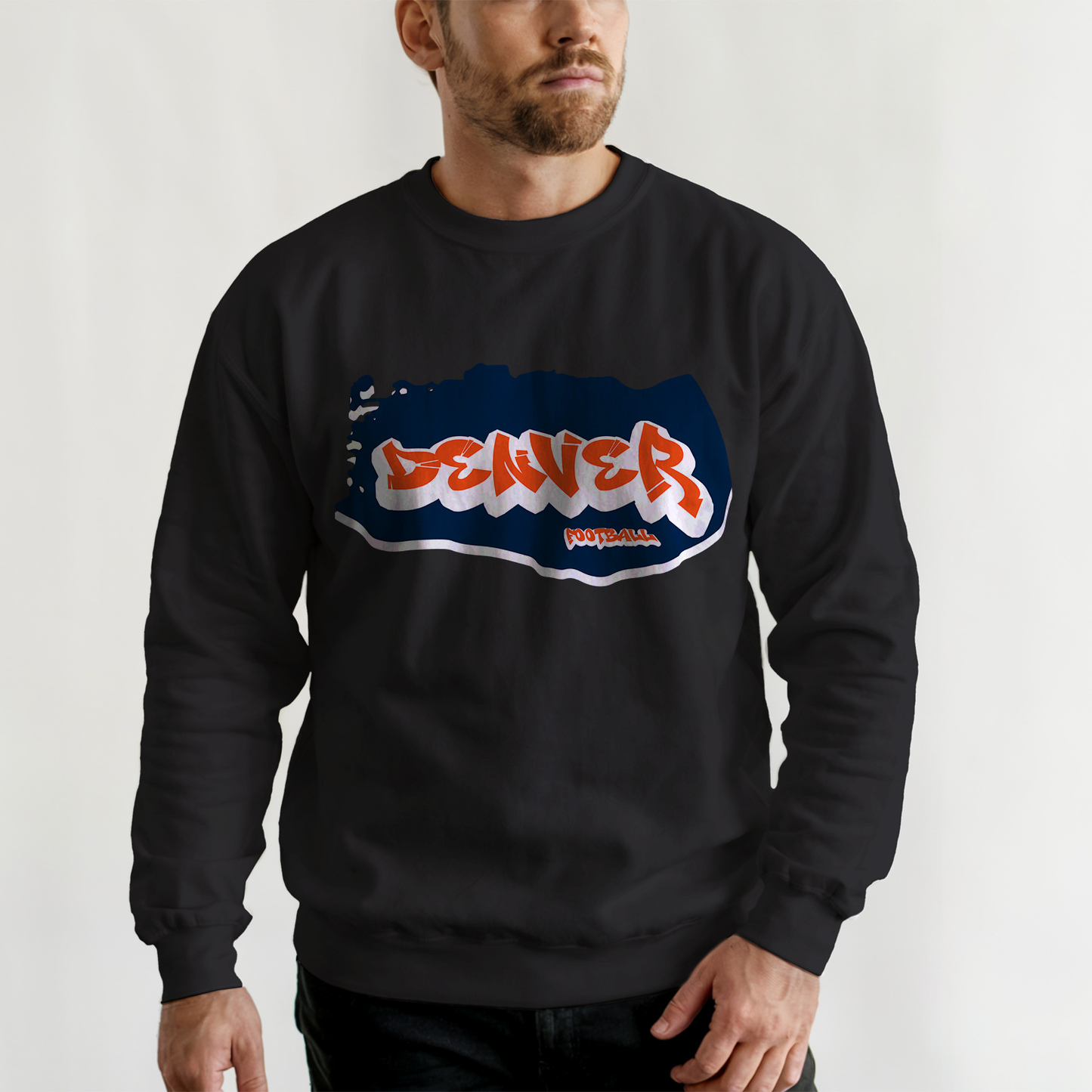 Denver Football Graffiti Crewneck