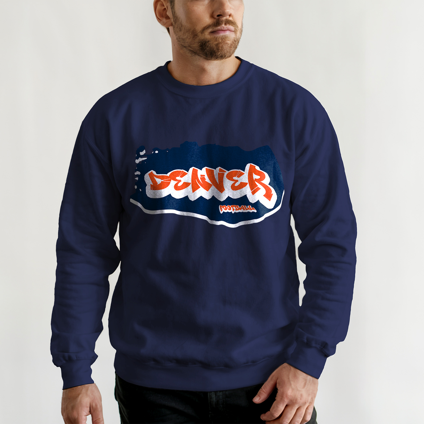 Denver Football Graffiti Crewneck