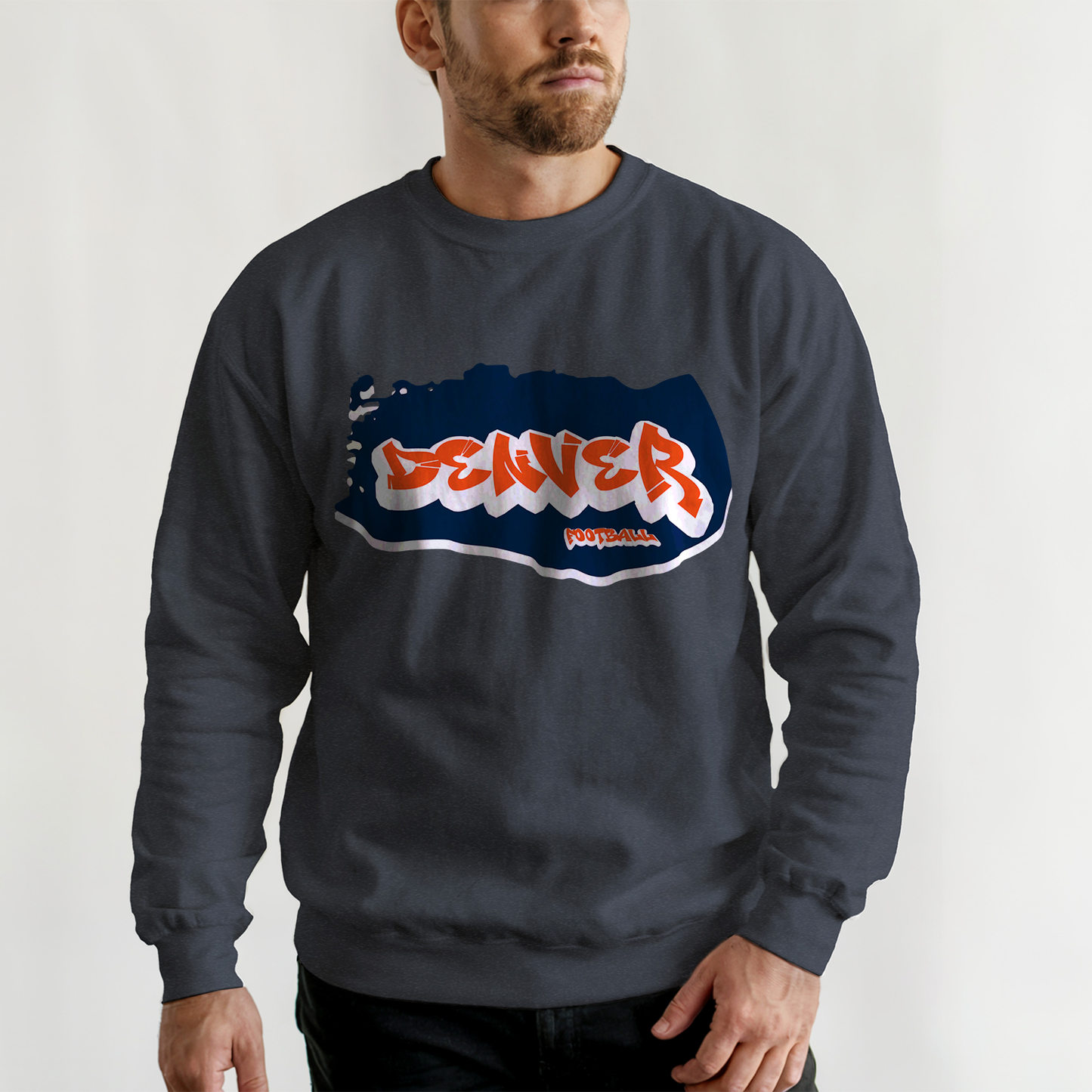 Denver Football Graffiti Crewneck