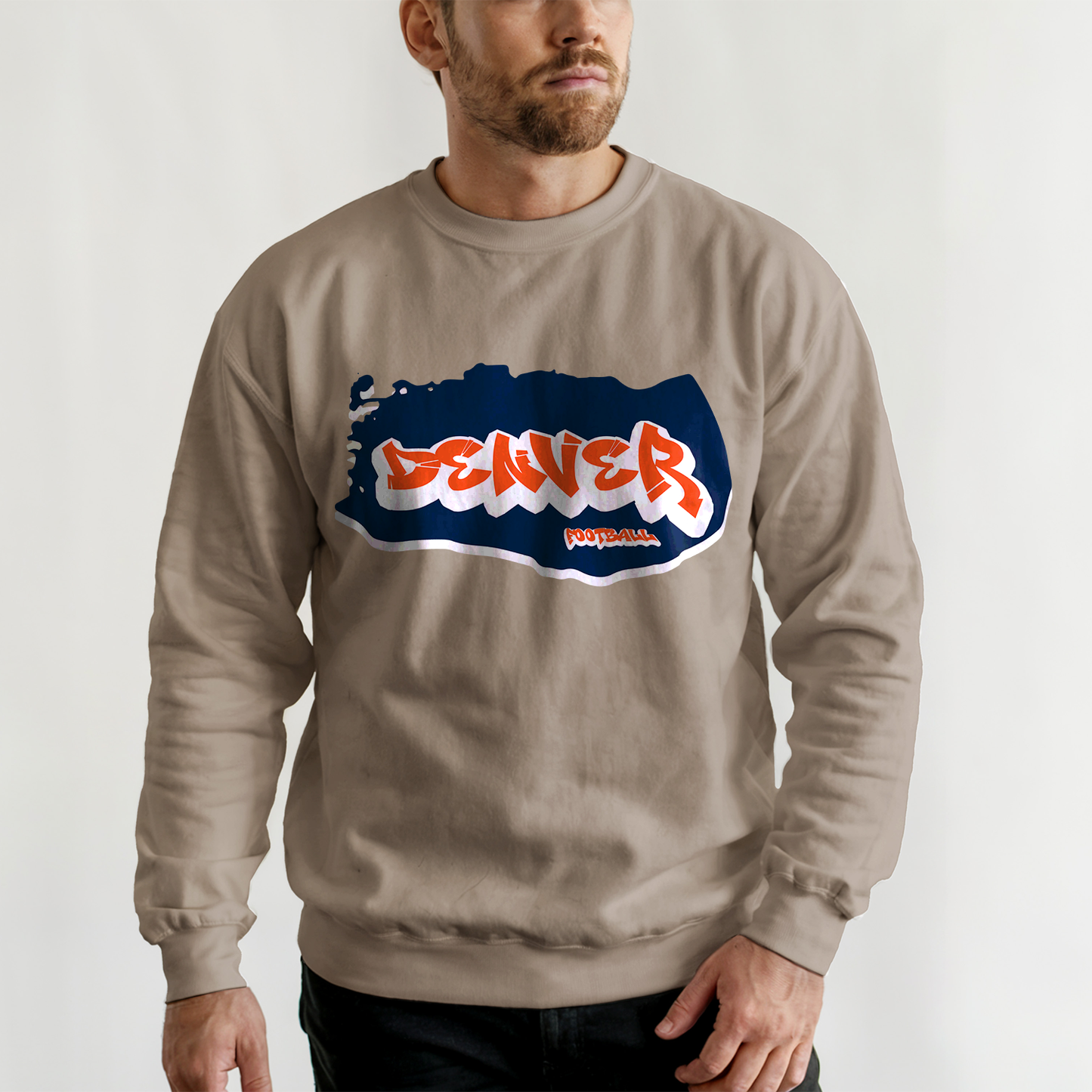 Denver Football Graffiti Crewneck
