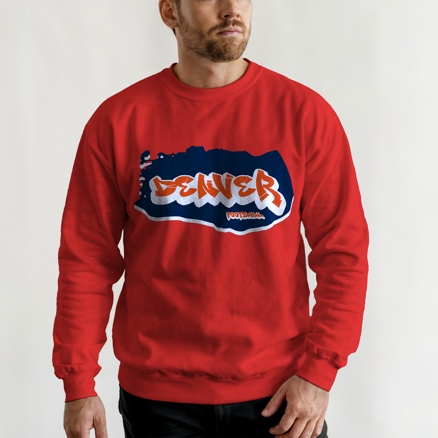 Denver Football Graffiti Crewneck