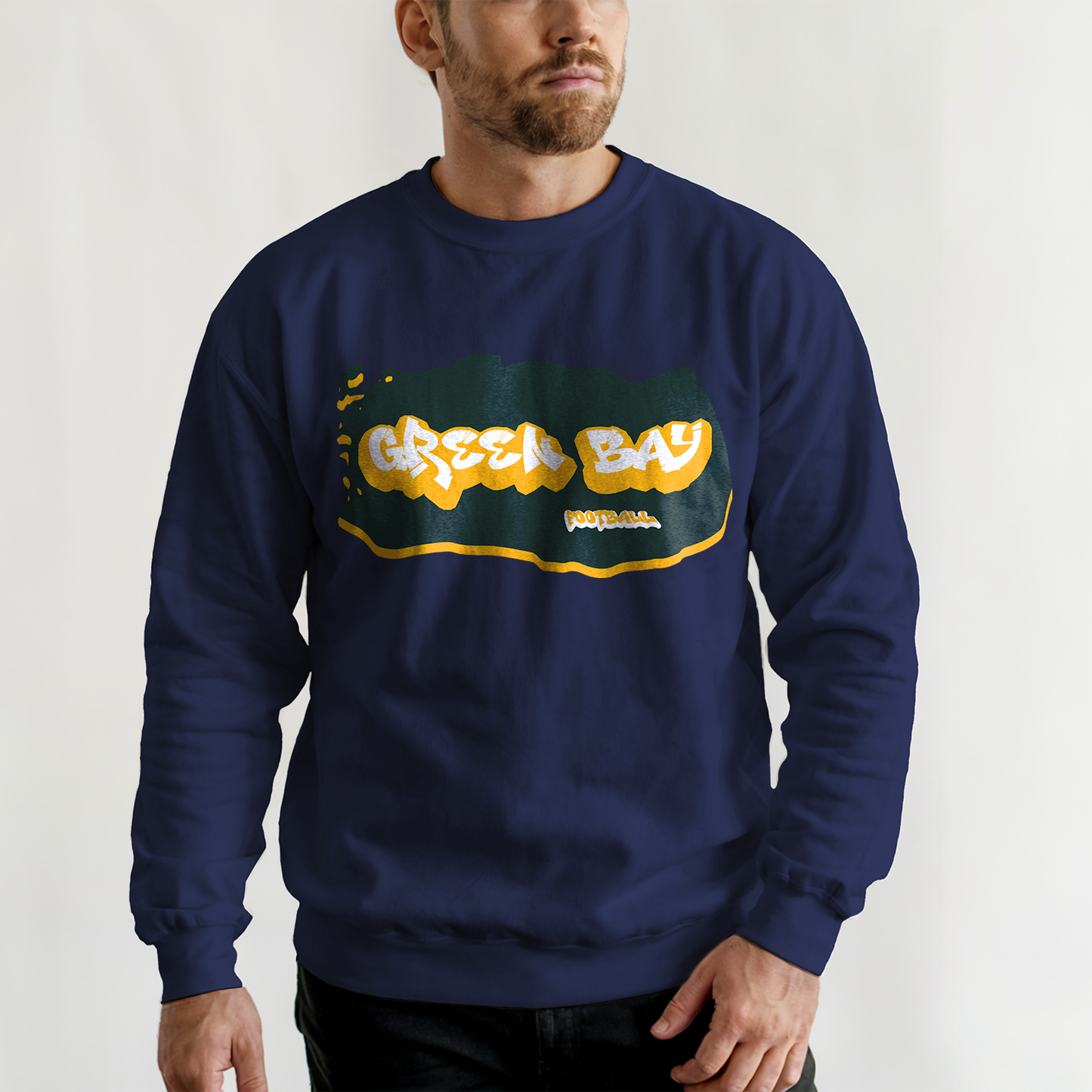 Green Bay Football Graffiti Crewneck