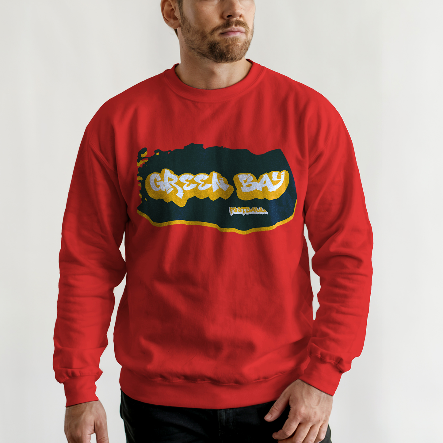 Green Bay Football Graffiti Crewneck