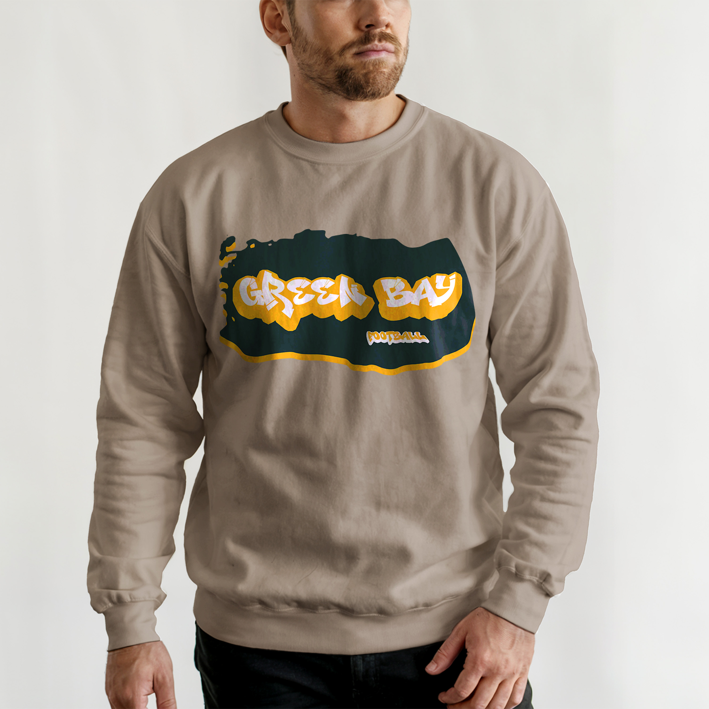 Green Bay Football Graffiti Crewneck