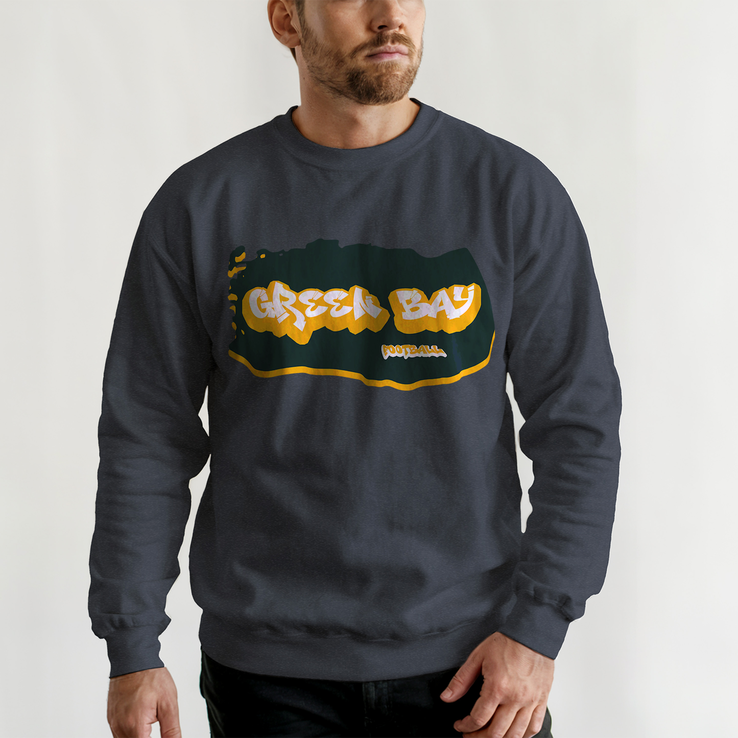 Green Bay Football Graffiti Crewneck