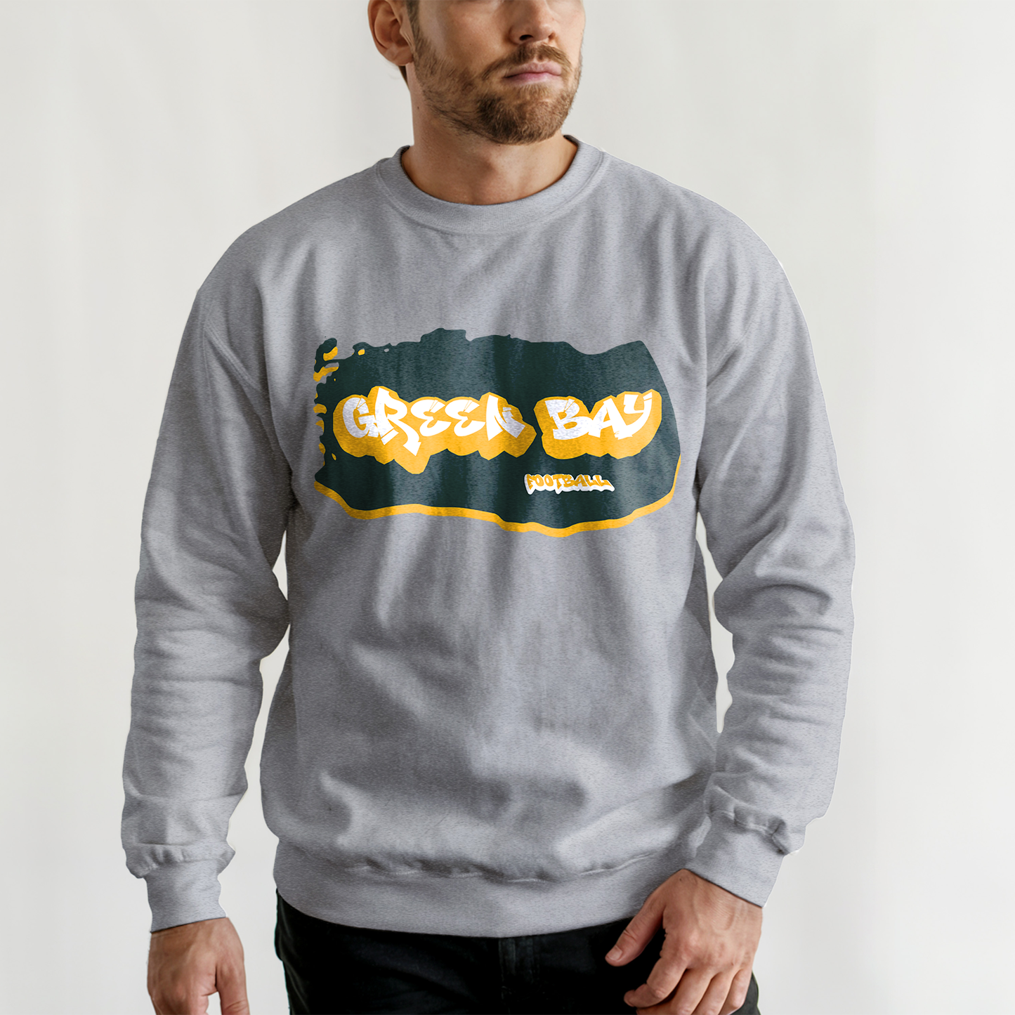 Green Bay Football Graffiti Crewneck