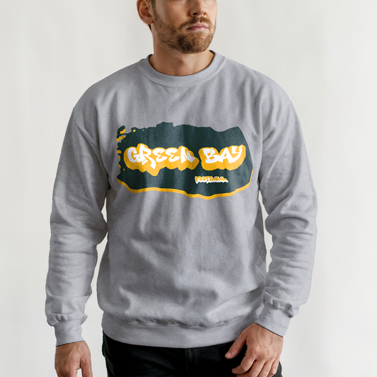 Green Bay Football Graffiti Crewneck