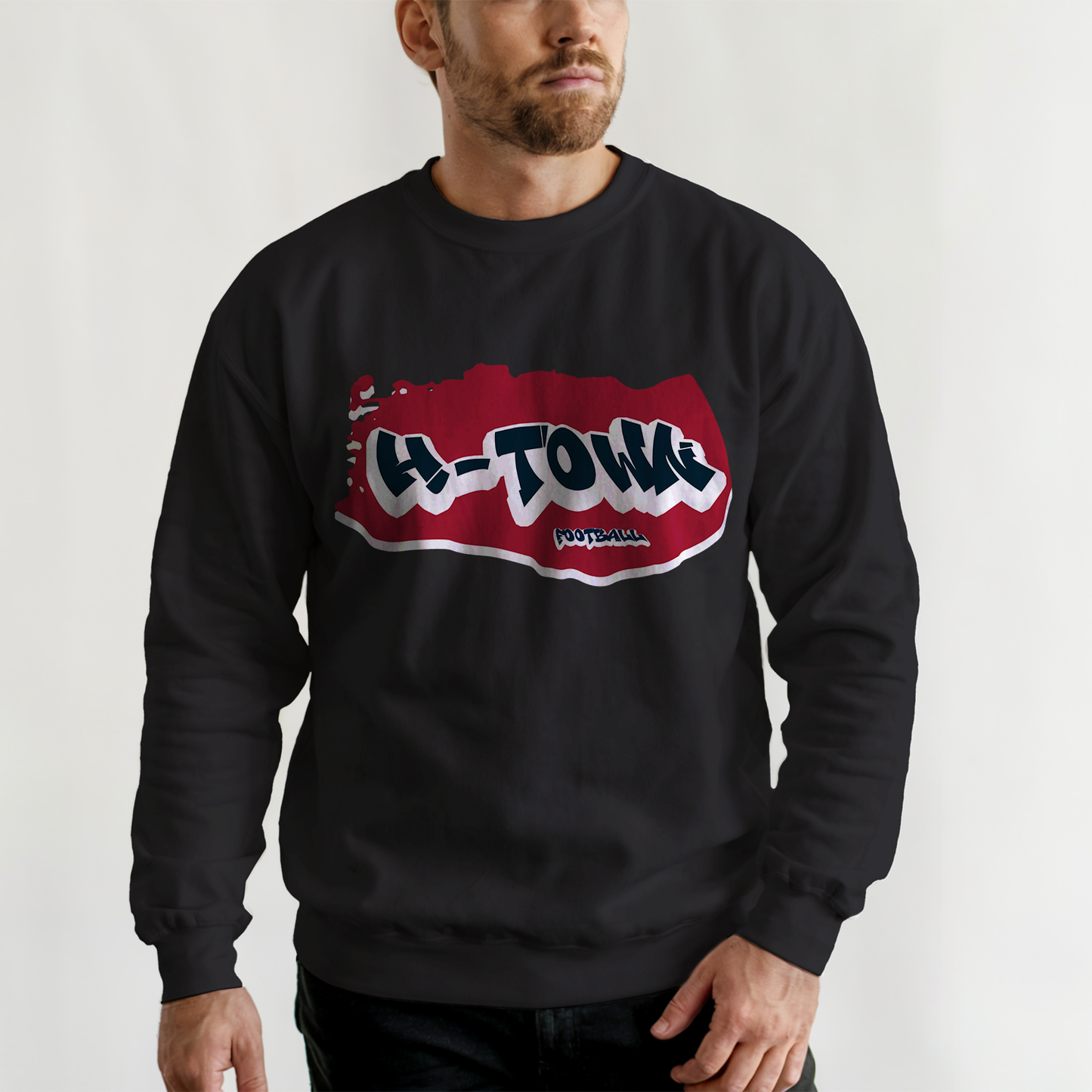 Houston Football Graffiti Crewneck