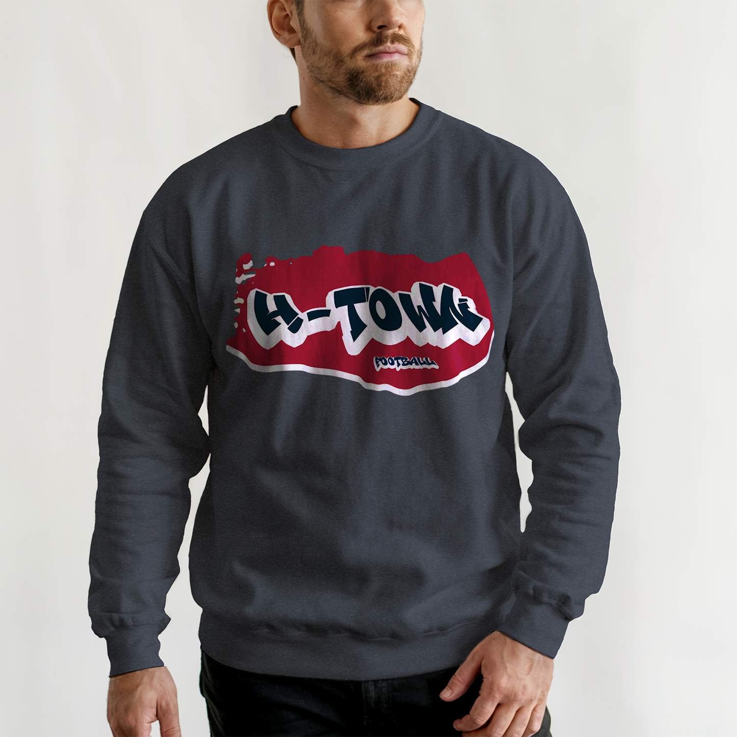 Houston Football Graffiti Crewneck