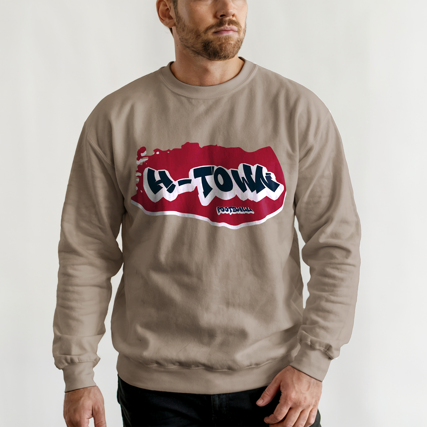 Houston Football Graffiti Crewneck