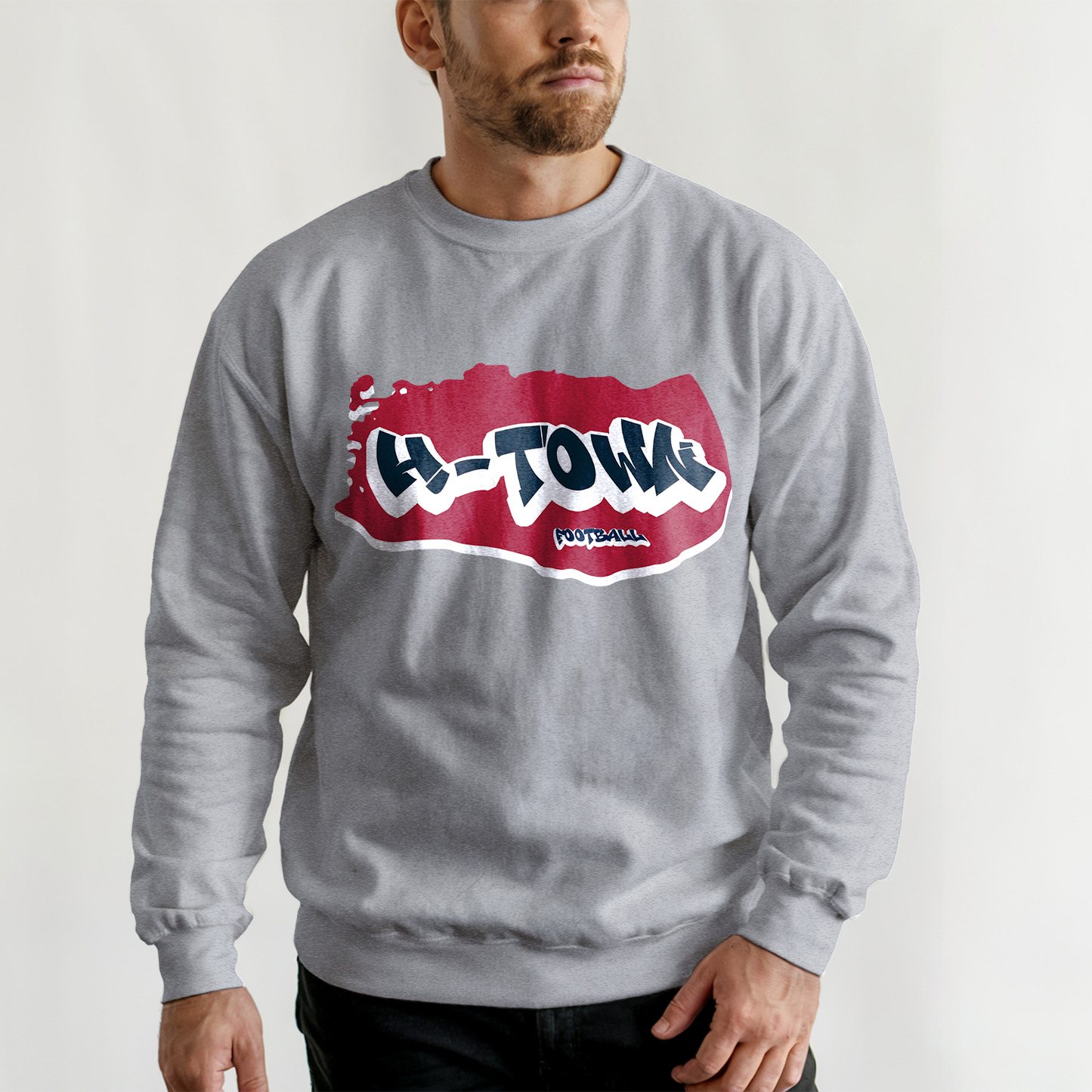 Houston Football Graffiti Crewneck