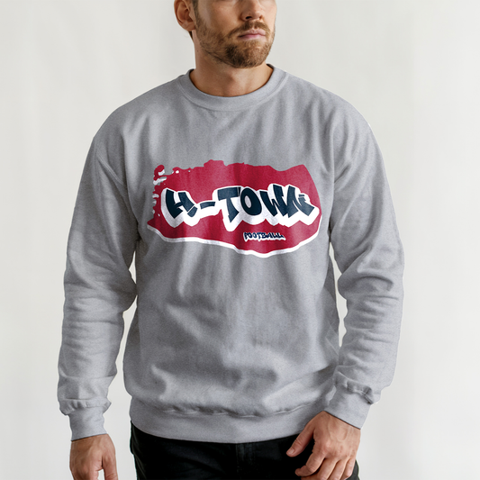 Houston Football Graffiti Crewneck