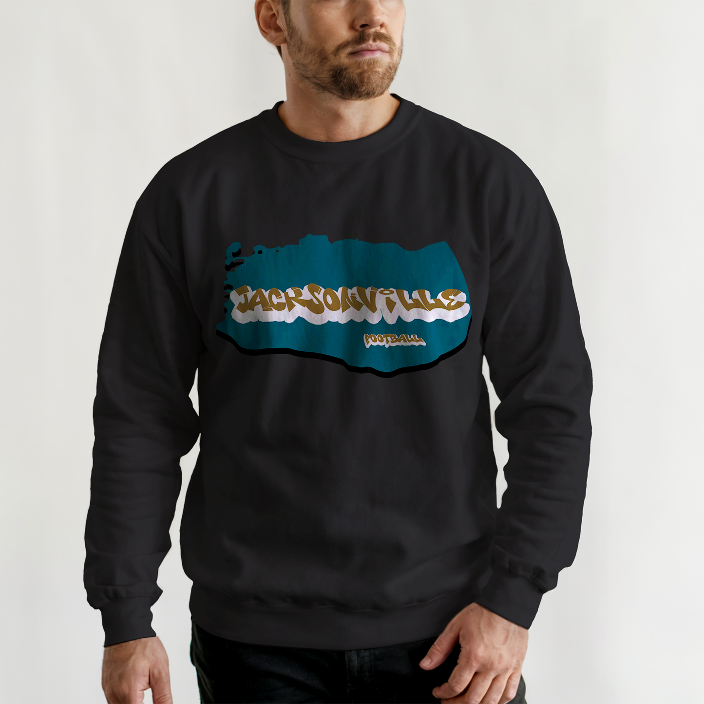 Jacksonville Football Graffiti Crewneck