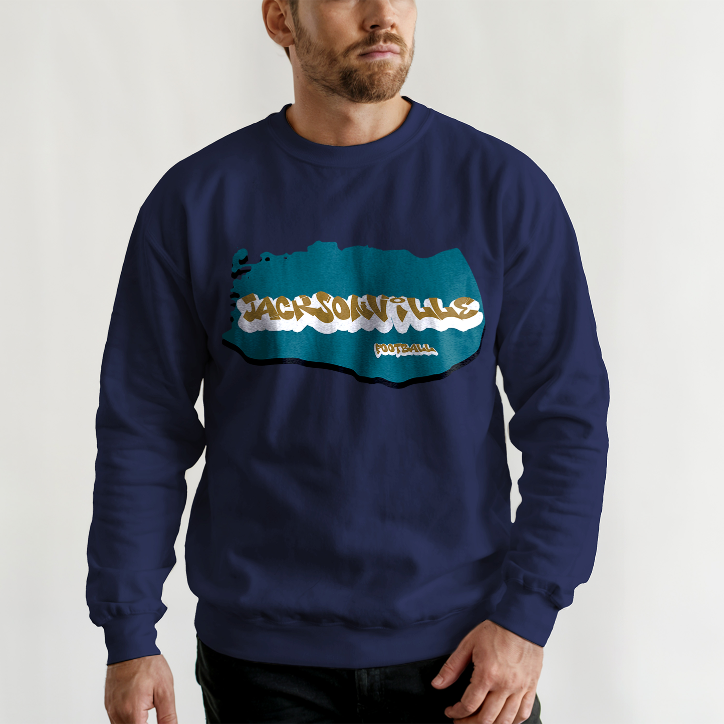 Jacksonville Football Graffiti Crewneck