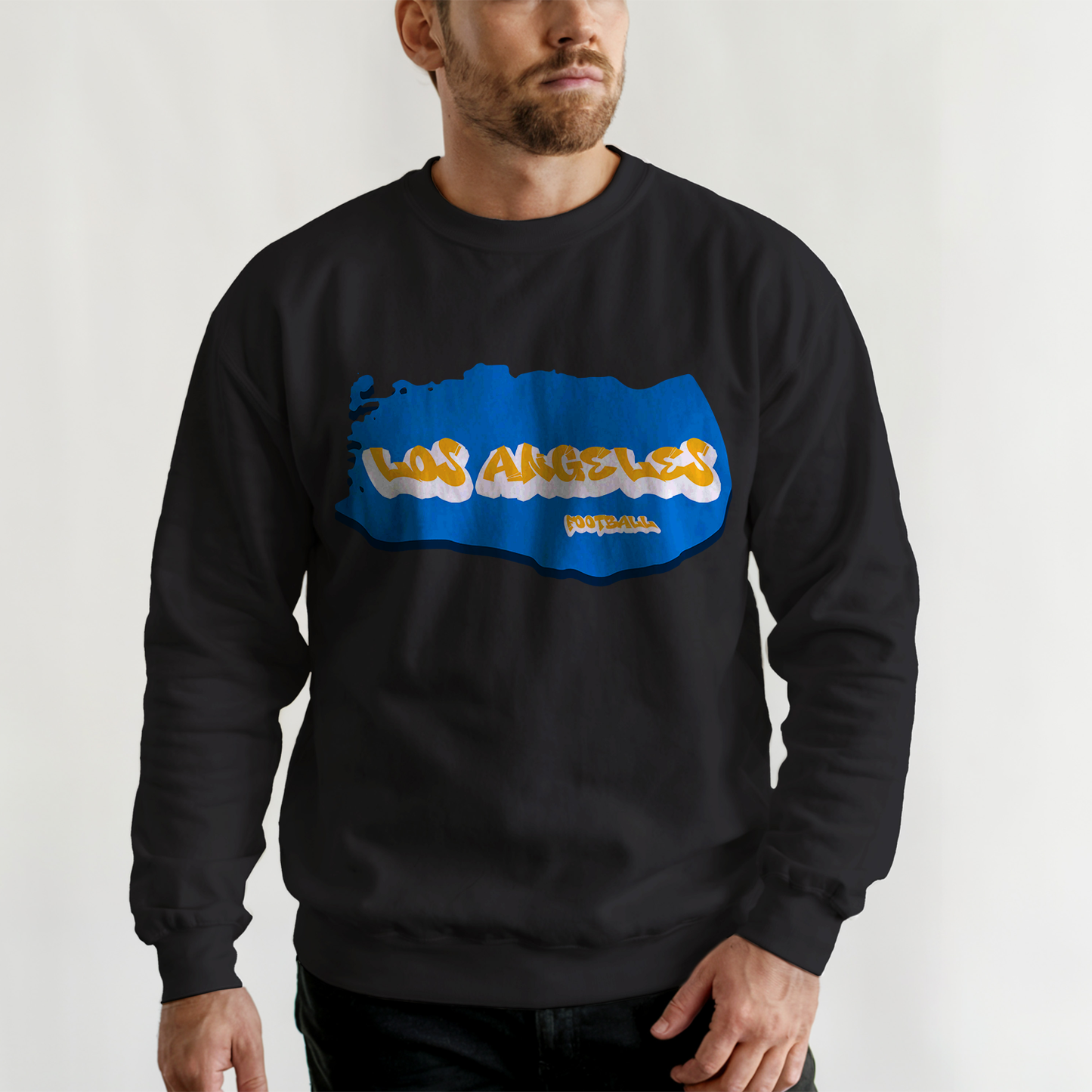 Los Angeles Football Graffiti Crewneck - Style 1