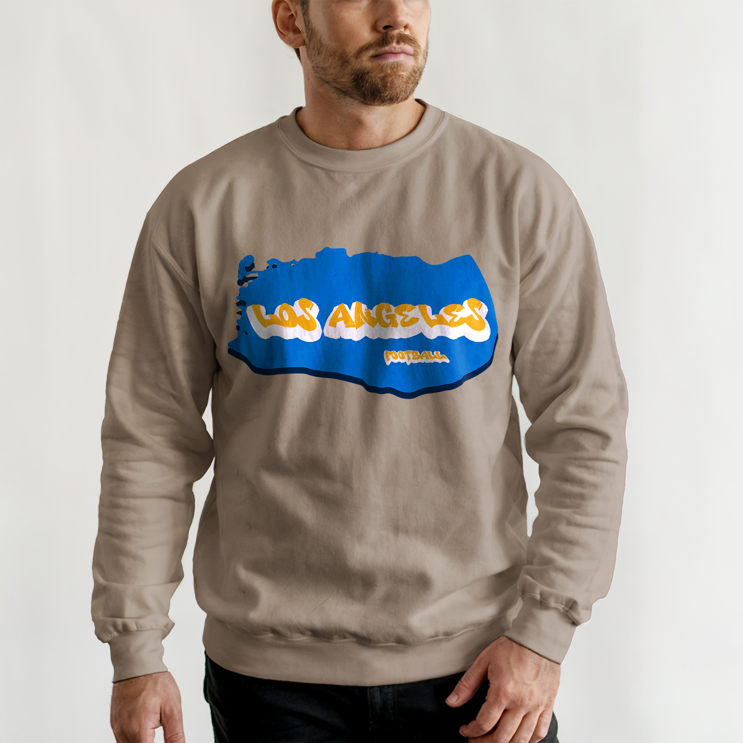 Los Angeles Football Graffiti Crewneck - Style 1