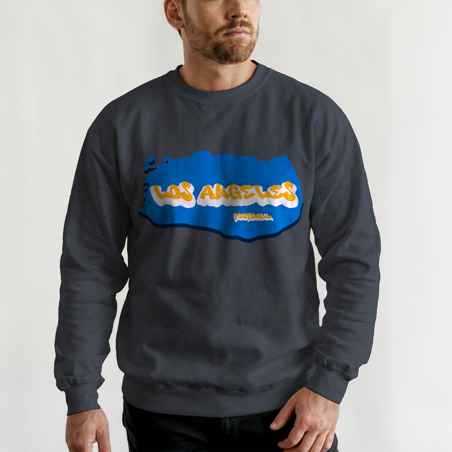 Los Angeles Football Graffiti Crewneck - Style 1