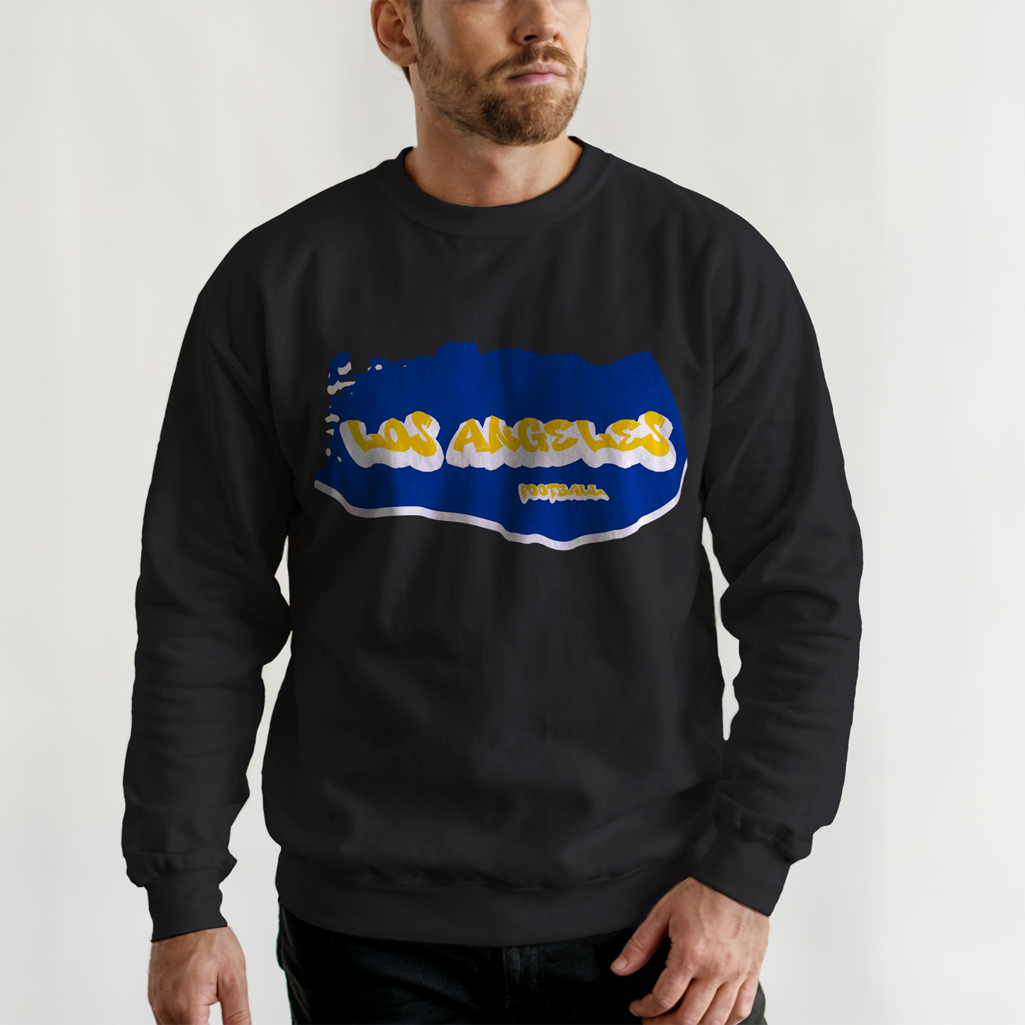 Los Angeles Football Graffiti Crewneck - Style 2