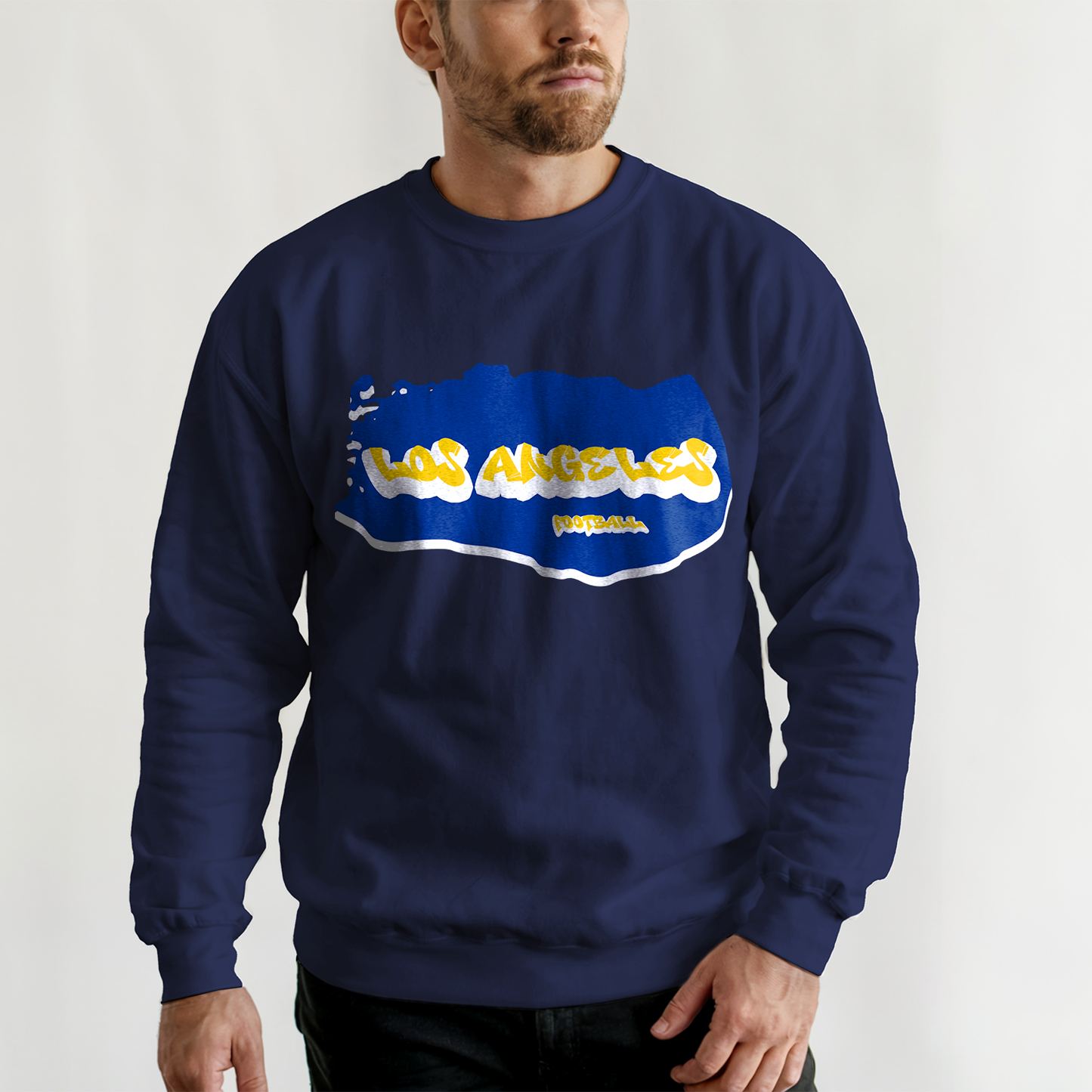 Los Angeles Football Graffiti Crewneck - Style 2