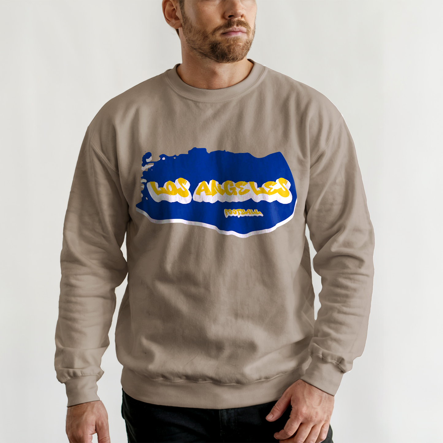 Los Angeles Football Graffiti Crewneck - Style 2