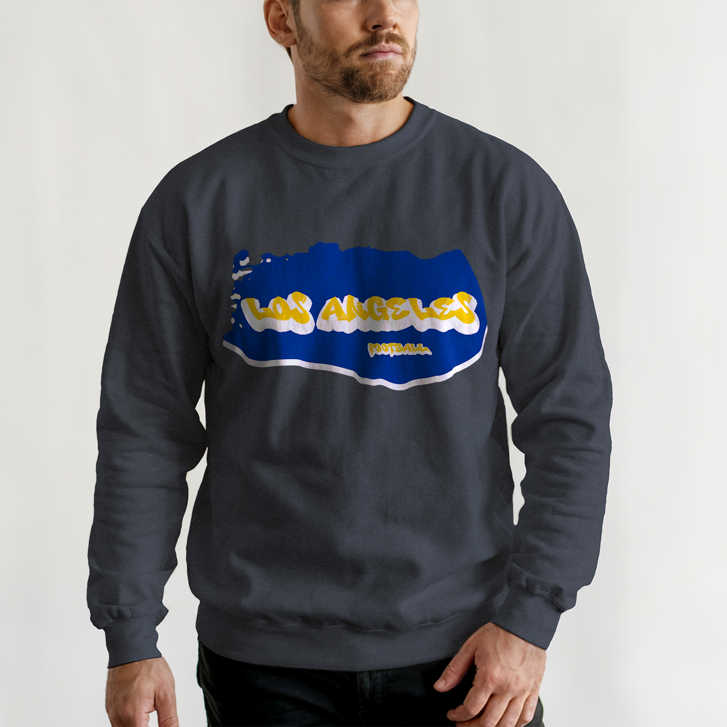 Los Angeles Football Graffiti Crewneck - Style 2